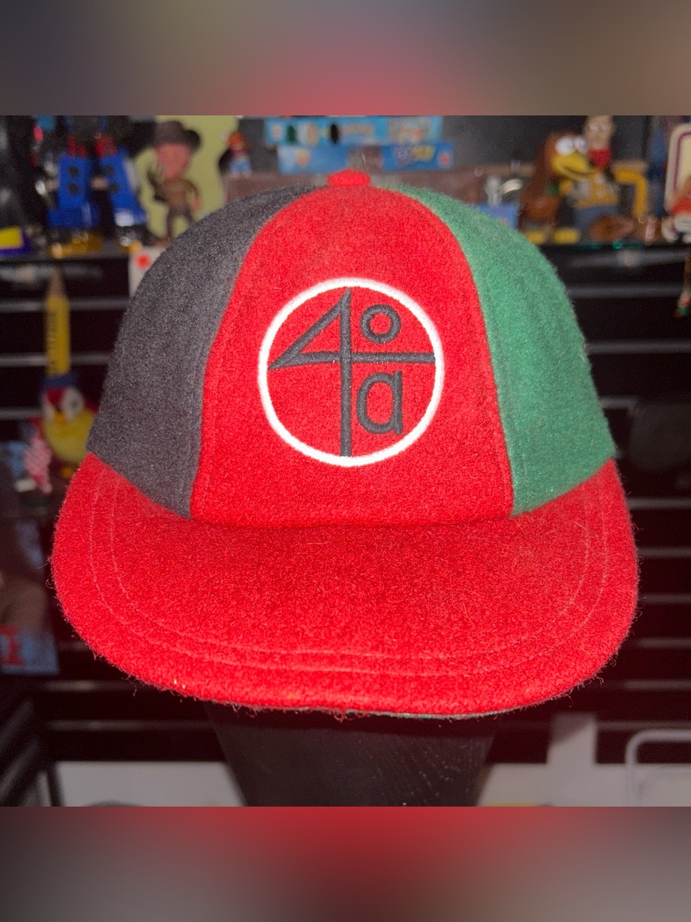 Rare 90s SPIKE LEE'S 40 ACRES & A MULE 100% Wool Colorblock CAP
